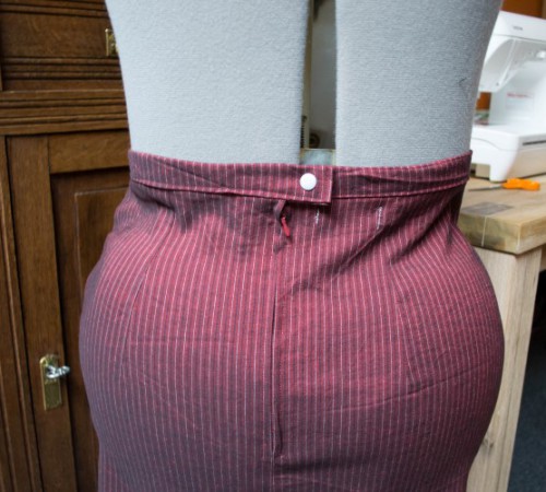 Rechte rok met stofje Nathalie Engels