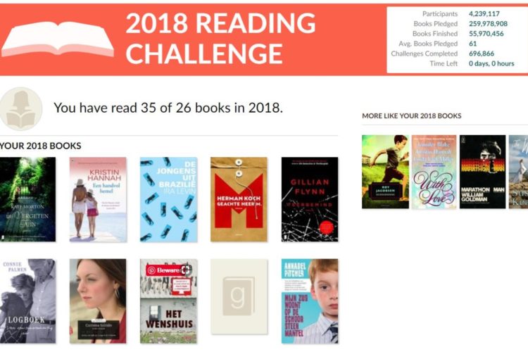 Boeken gelezen in 2018