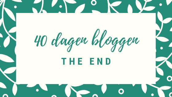 40 dagen bloggen: missie volbracht