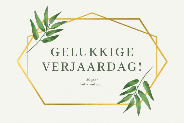 Er is er eentje jarig