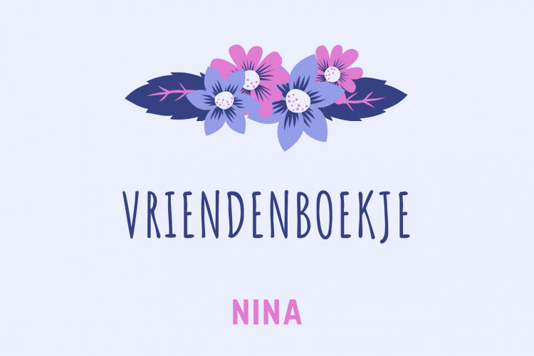 Gastblog: Nina’s vriendenboekje