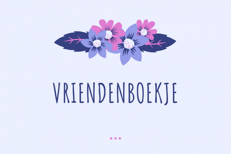 Gastblog: …’s vriendenboekje