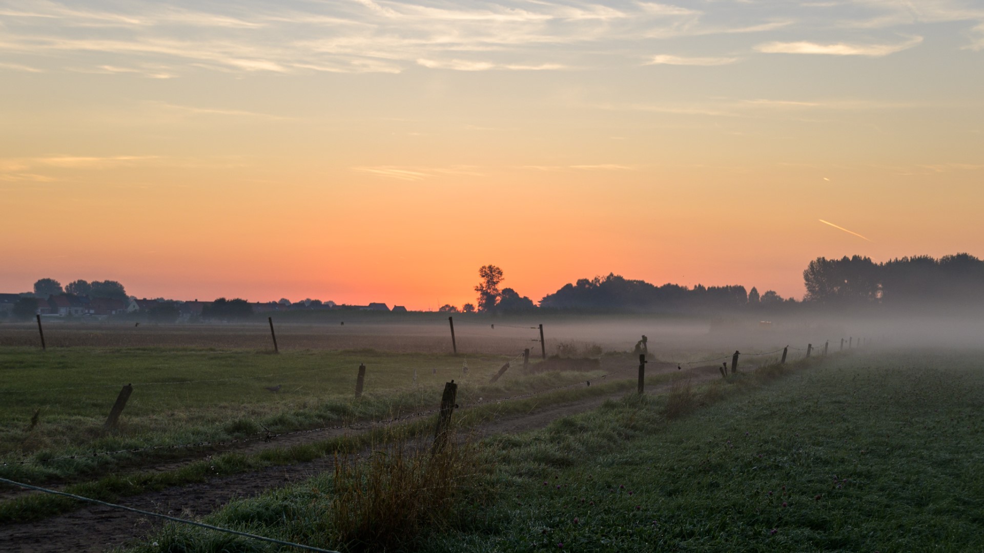 Zonsopgang in Waarschoot