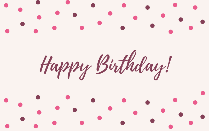 Happy birthday!