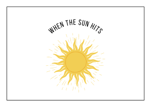 When the Sun Hits #wedraaiendoor